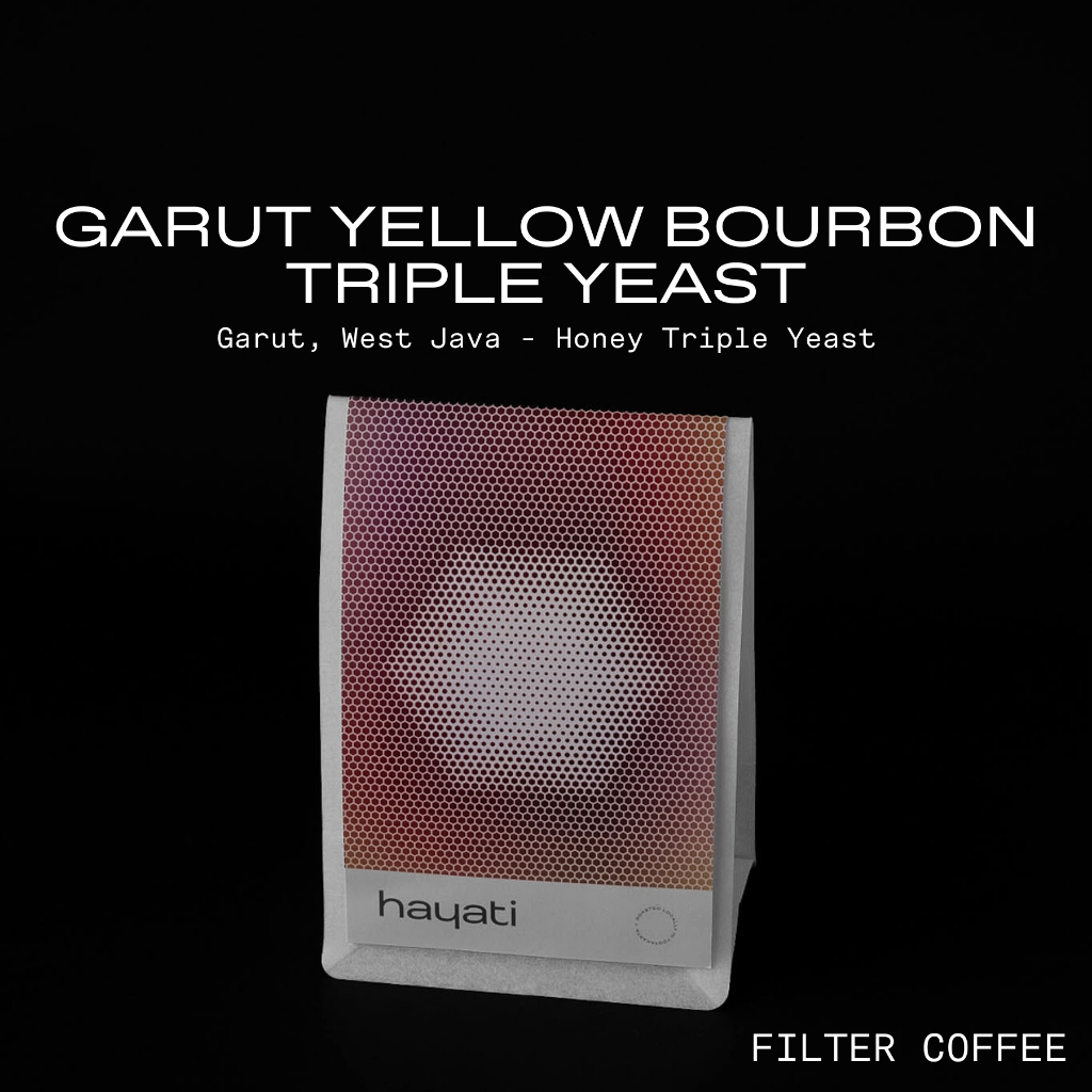 

GARUT YELLOW BOURBON | HONEY TRIPLE YEAST | THERMAL WASH | INNOVATION LOT | FILTER COFFEE