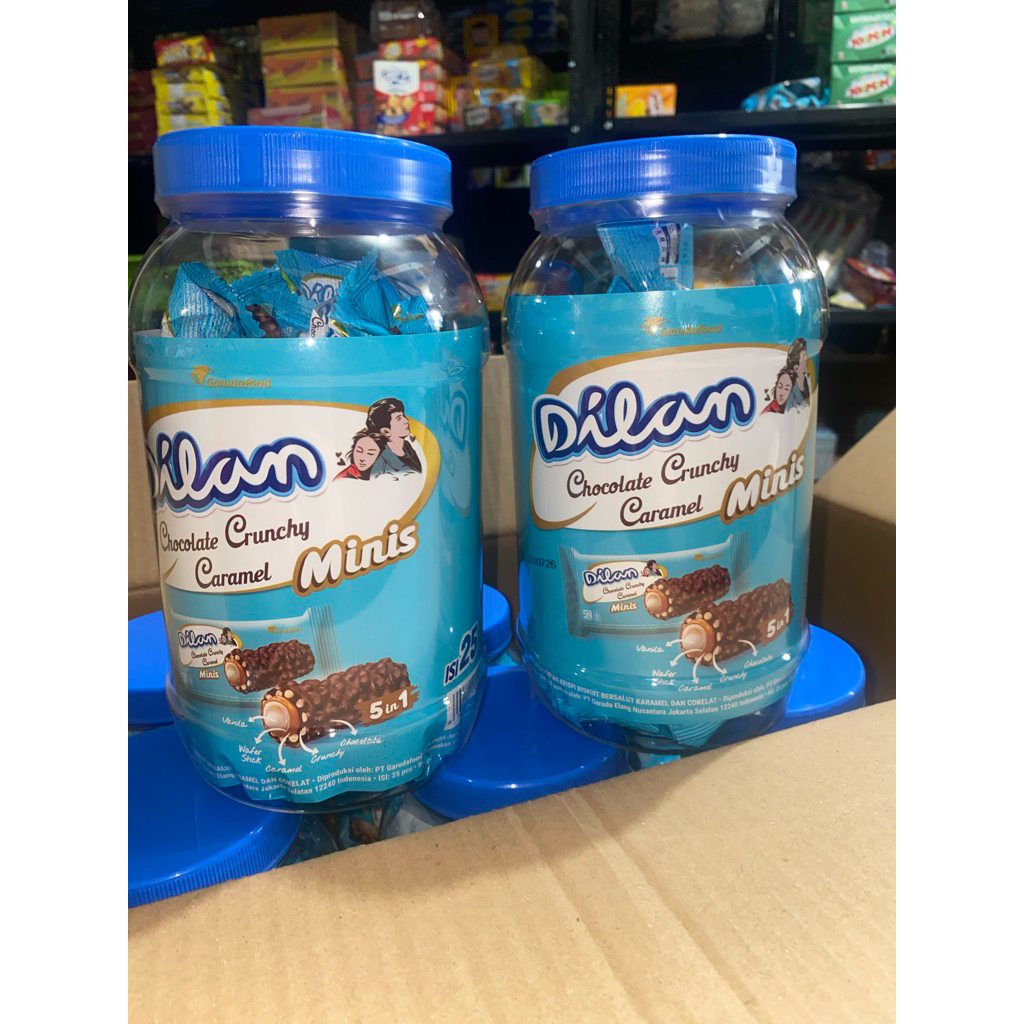 

Dilan Mini Toples Chocolate Crunchy caramel isi 25pcs