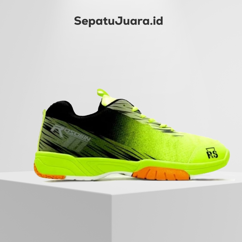 Sepatu Olahraga Ukuran Besar Jumbo 44–47  Sepatu Senam, Lari, Voli – Ringan & Anti Slip [RS-HIJAU]