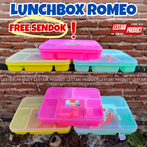 (2 PCS) Lunchbox Besar YoyoStar - Tempat Makan & Nasi dengan Desain Misting Skat Romeo Yoyo Star