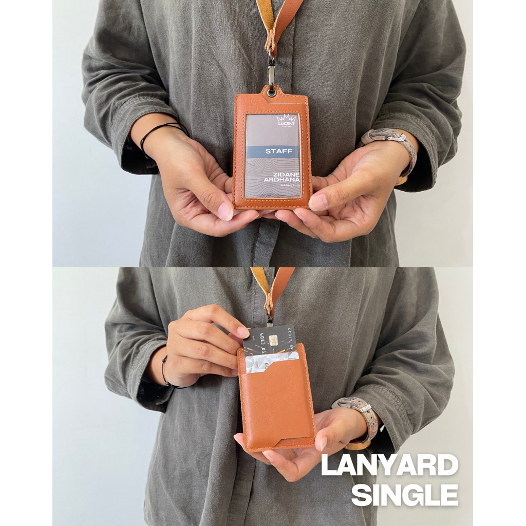 

Lanyard/Name Tag Kulit Sapi 100% Asli