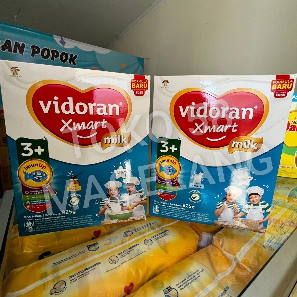 

Susu Vidoran Xmart 3+ 925gr / Rasa Vanila, Madu / Susu Anak Vidoran Xmart 925gr