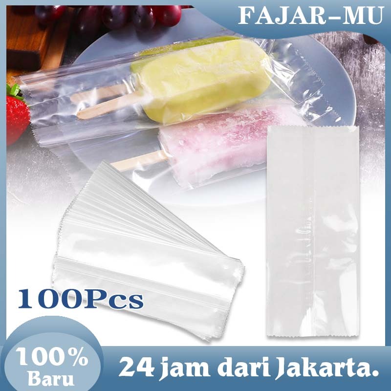 

100 Pcs 12*19 Cm Tas Pop Es Kelas Makanan / Kantong Es Lilin / Kantong Kue / Kantong Plastik Kue