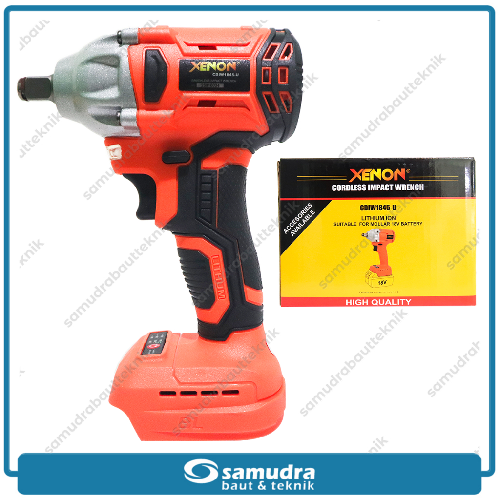 Cordless Impact Wrench Unit Only XENON CDIW1845-U Mesin Bor Tanpa Baterai Charger