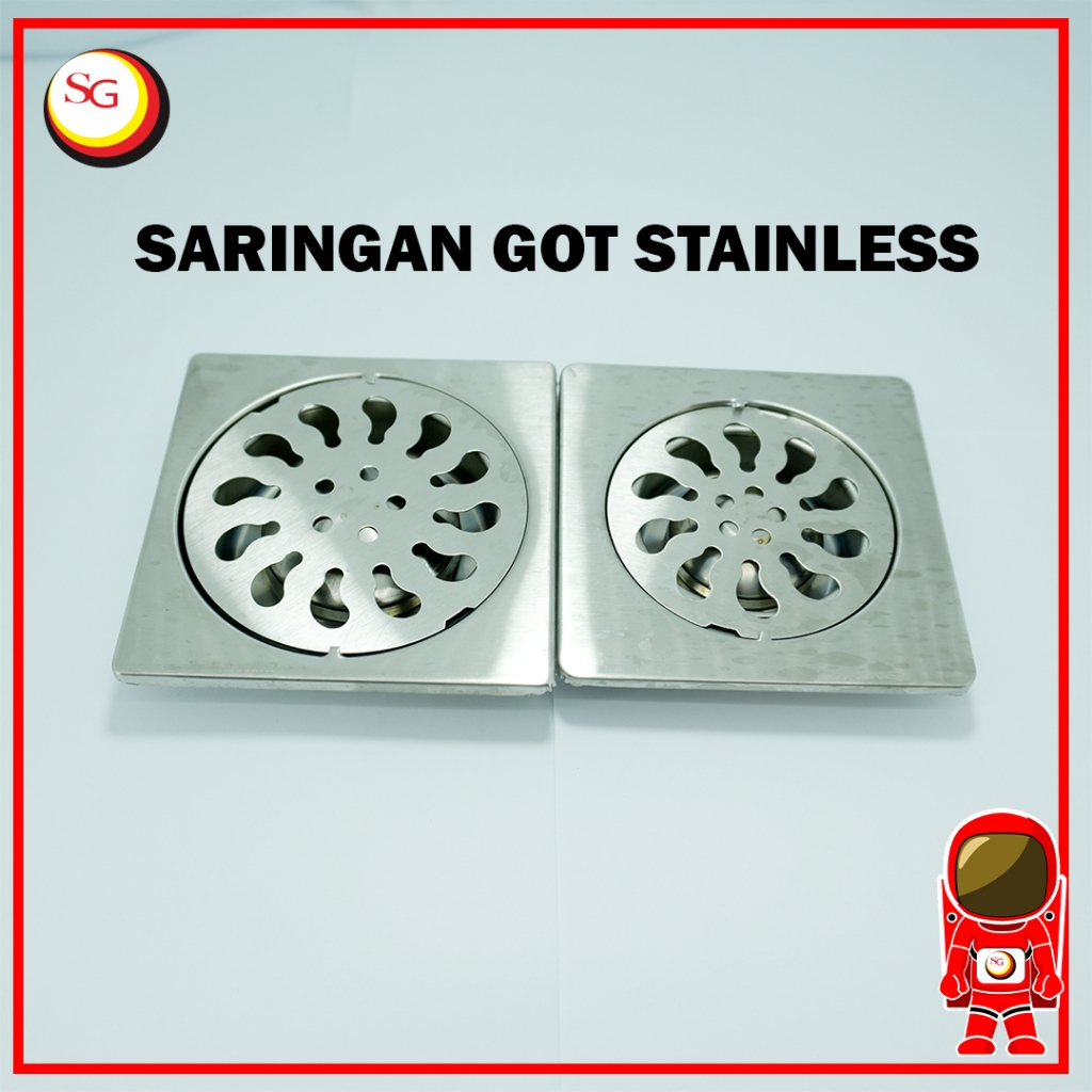 Saringan Got Kamar Mandi Stainless - Floor Drain Afur Anti Bau kamar mandi