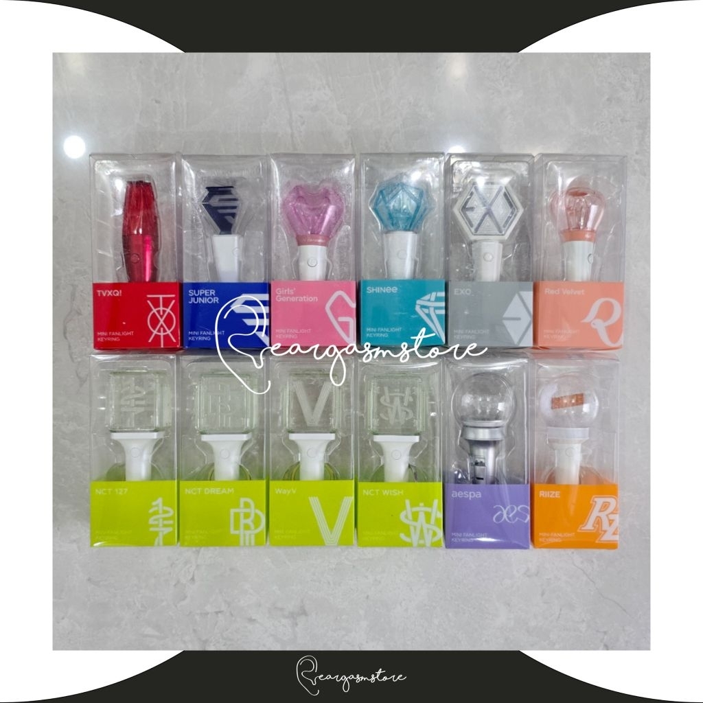 SM ARTIST - OFFICIAL MINI KEYRING LIGHTSTICK (BOA / TVXQ / SUPER JUNIOR / GIRL'S GENERATION / SHINEE