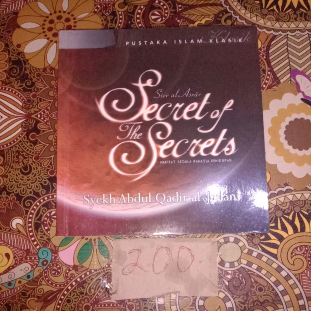BUKU SIRR AL ASRAR SECRET OF THE SECRETS