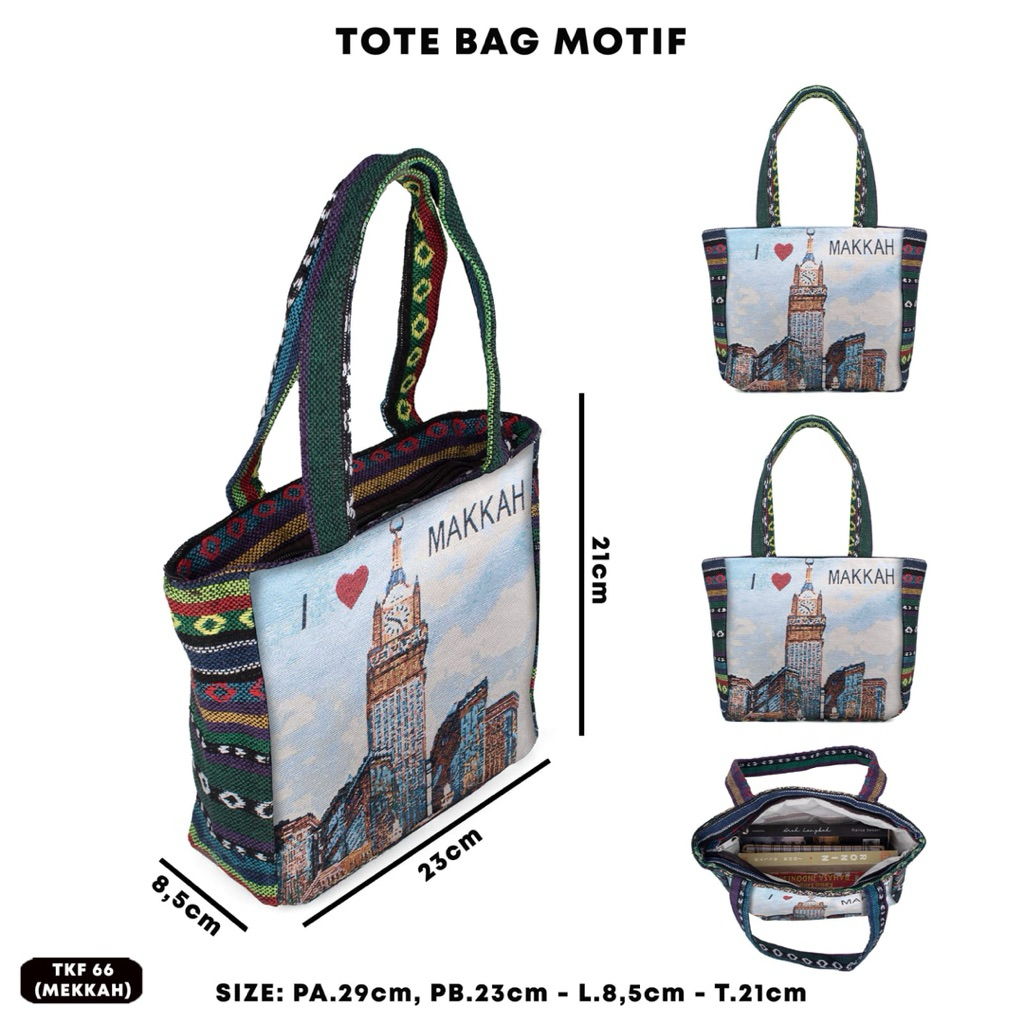 Tas tenteng tkf 66 oleh oleh umroh haji tas saudi arabia tote watina import saudi arabia