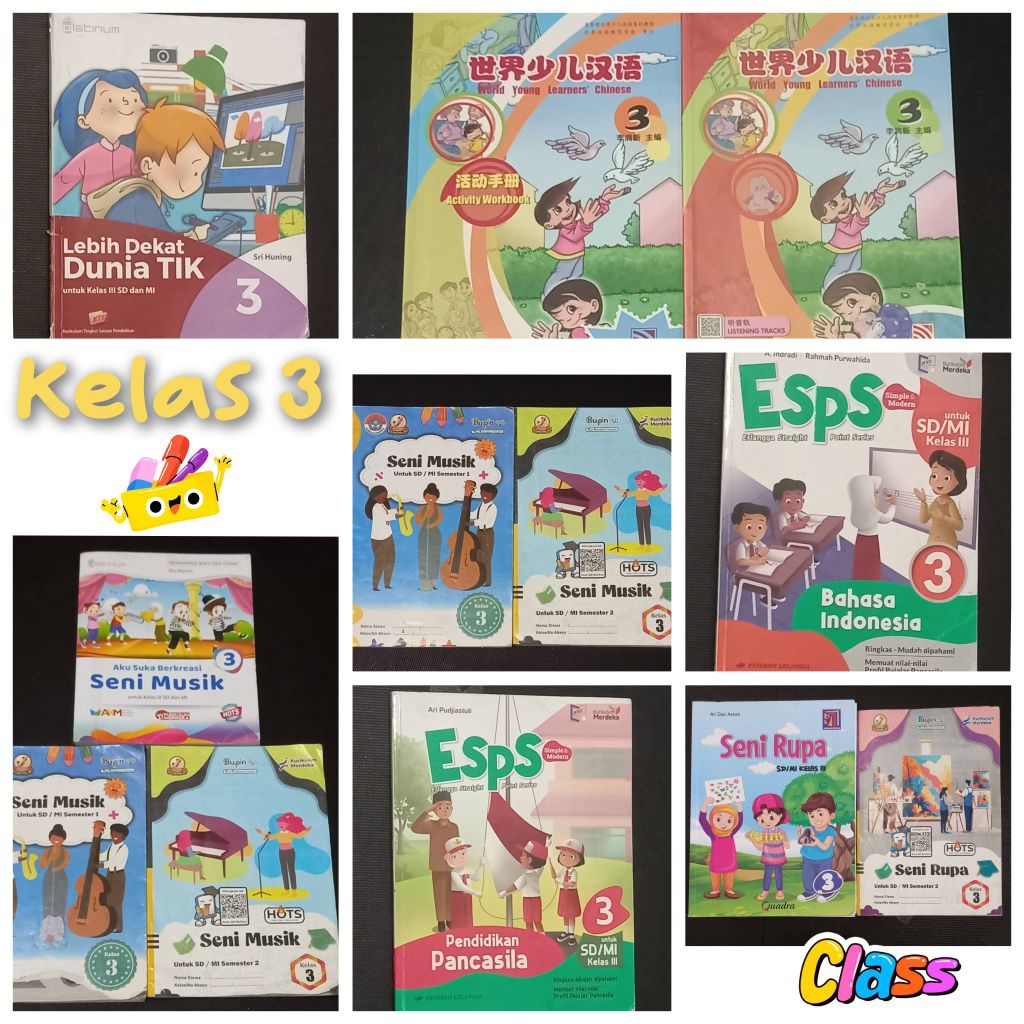 Preloved Buku Pelajaran Kelas 3