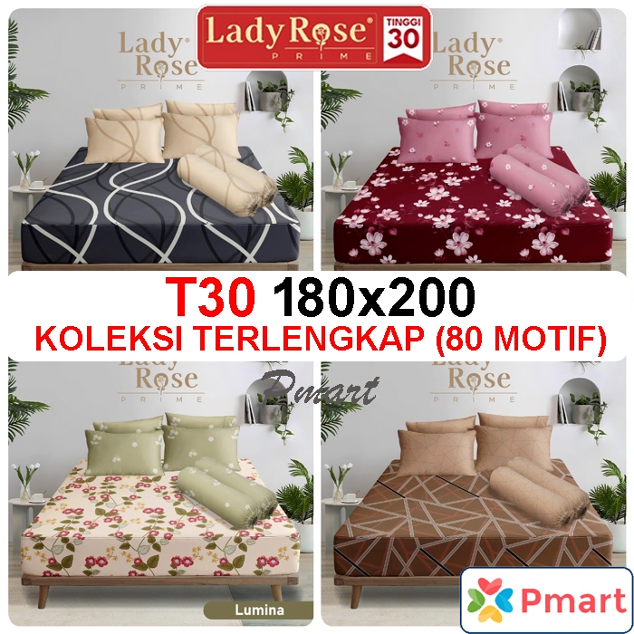 Arwana_Berry Sprei Lady Rose 180X200 Prime / Sprei Lady Rose Prime King Terlaris / Seprai Lady Rose