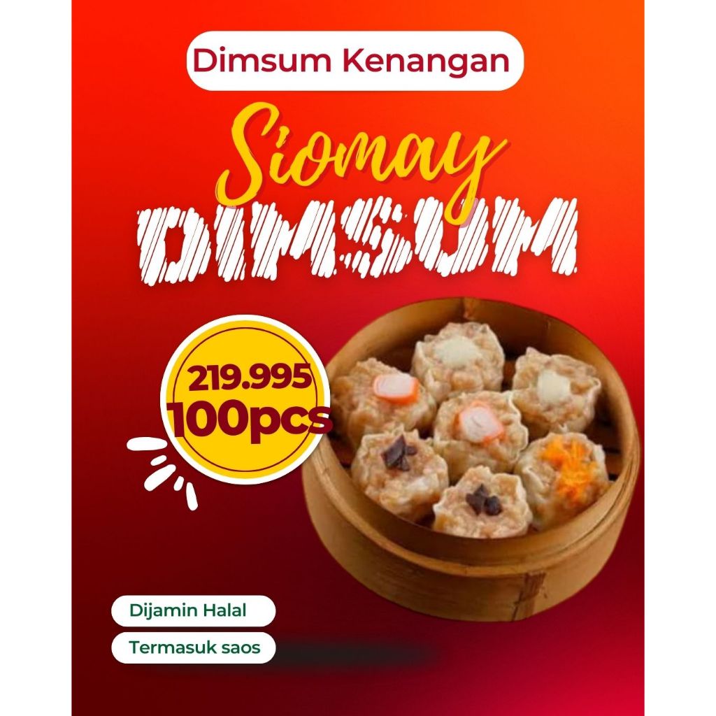 

Dimsum Siomay 100 pcs Dimsum ayam Premium Halal Dimsum Kenangan