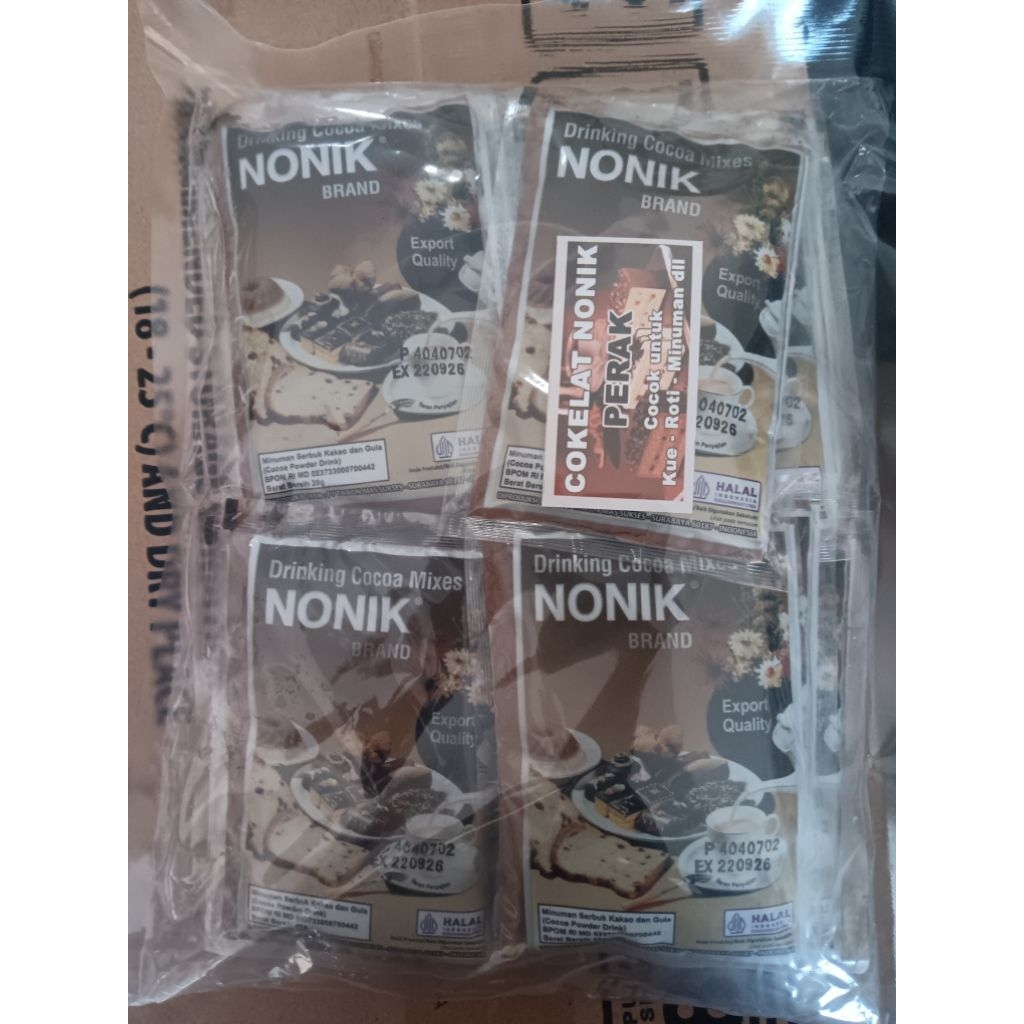 

Coklat bubuk nonik 20g isi 20pcs 1pak
