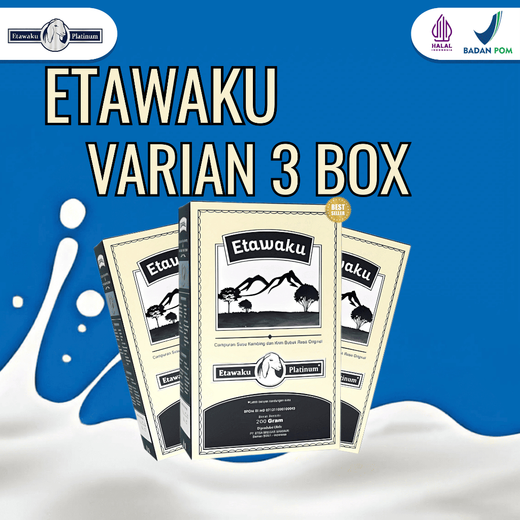 

PAKET HEMAT! Susu Etawaku 3 Box – Kambing Etawa Asli & Halal