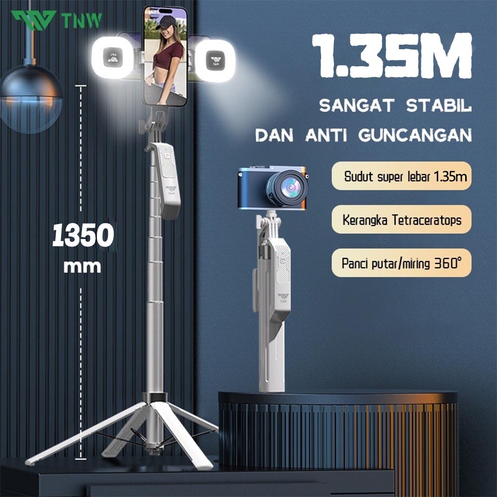 TNW P130 Tongsis Tripod Bluetooth 1.8m Fill light Tongsis Tripod TNW  Tongsis Tripod Bluetooth 1.4m 