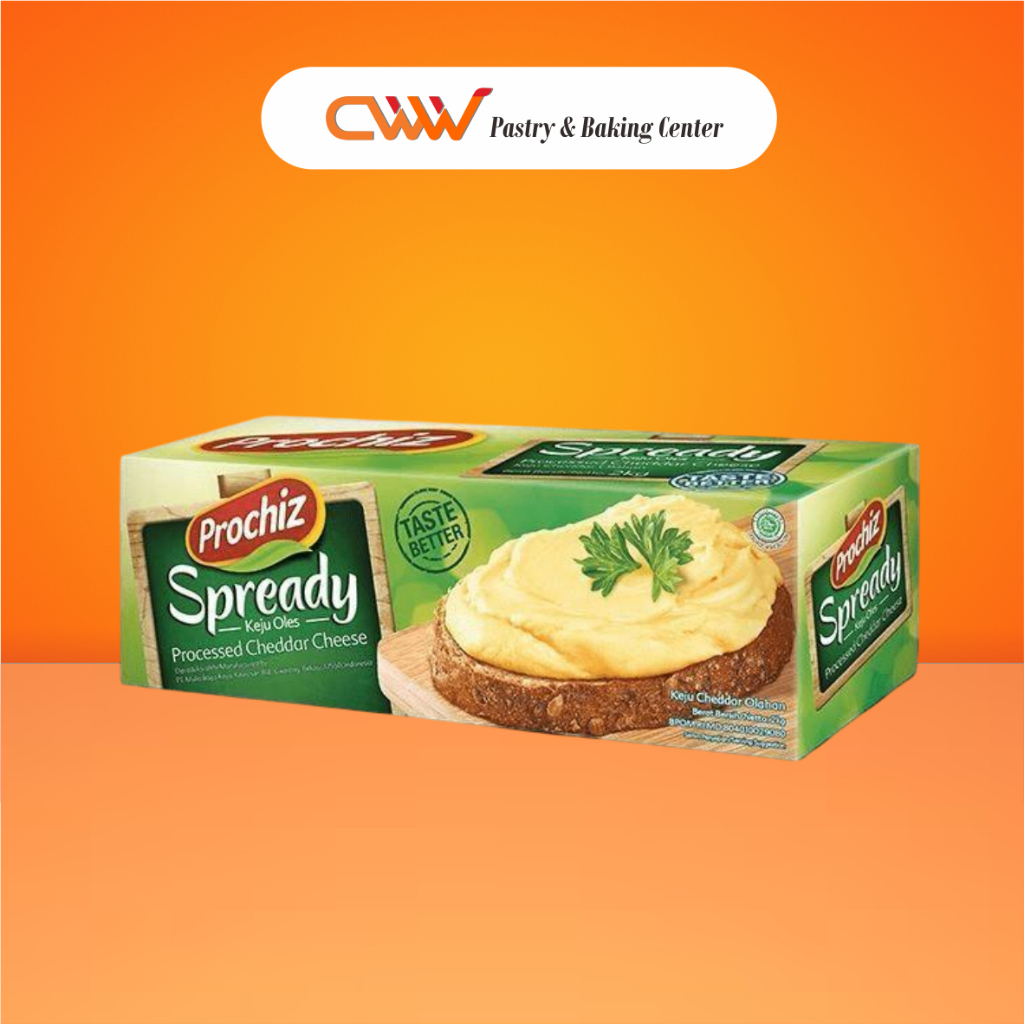 

Prochiz Spready Krim Keju Oles 2Kg Cheddar Cheese Cream Isian Filling Topping Roti Kue Cake Jajanan
