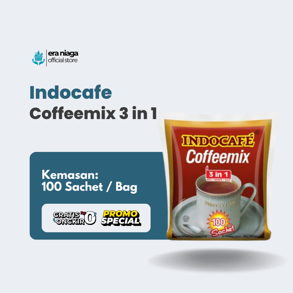 

Kopi Indocafe Coffeemix 3in1 - 1 Bag @100 Sachet