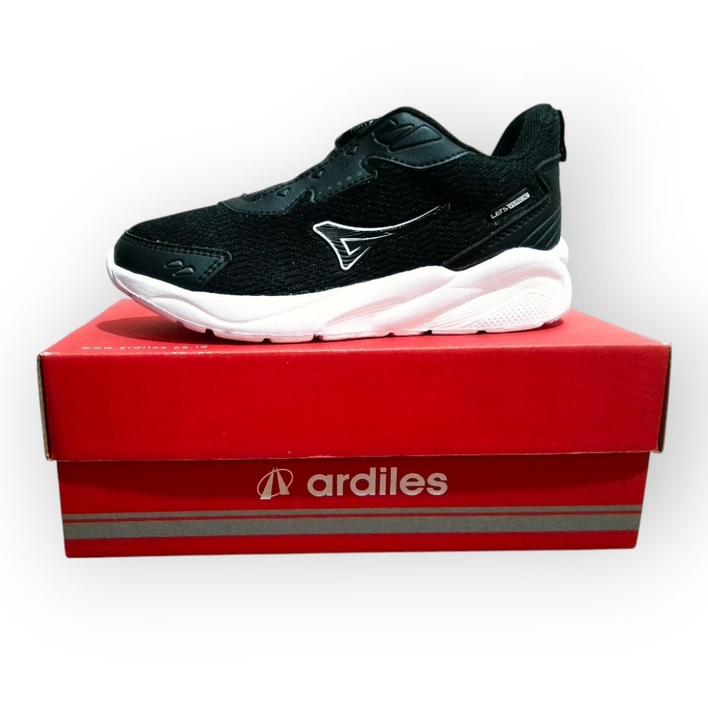 Sepatu Anak TK ARDILES DIVO / Sepatu Anak-anak sekolah Laki perempuan Hitam Putih Casual