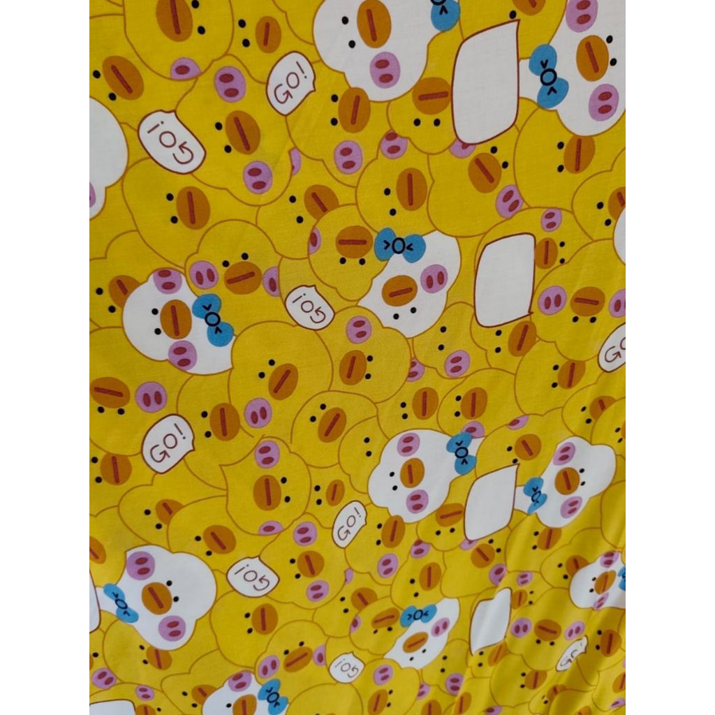 Rayon premium motif anak / Kain katun rayon premium