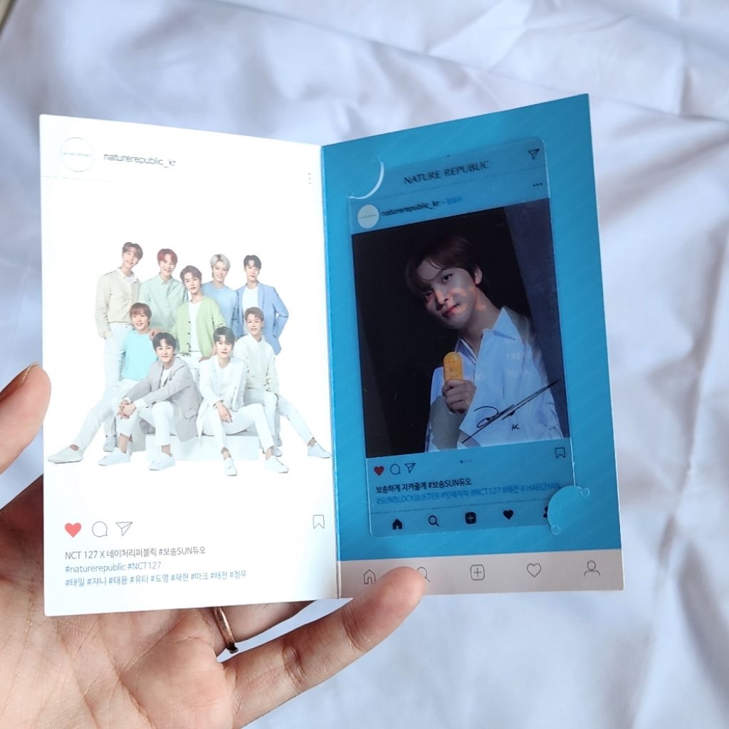NCT 127 Haechan Mark Nature Republic Photocard