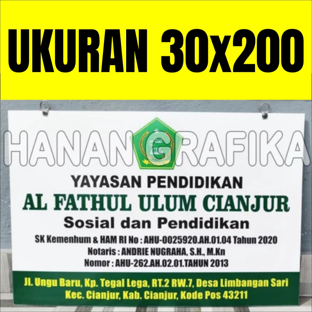 Papan Nama Acrylic 30x200 Papan Nama Dokter Plang Bidan Praktek Sekolah Sign Label 30*200 Akrilik