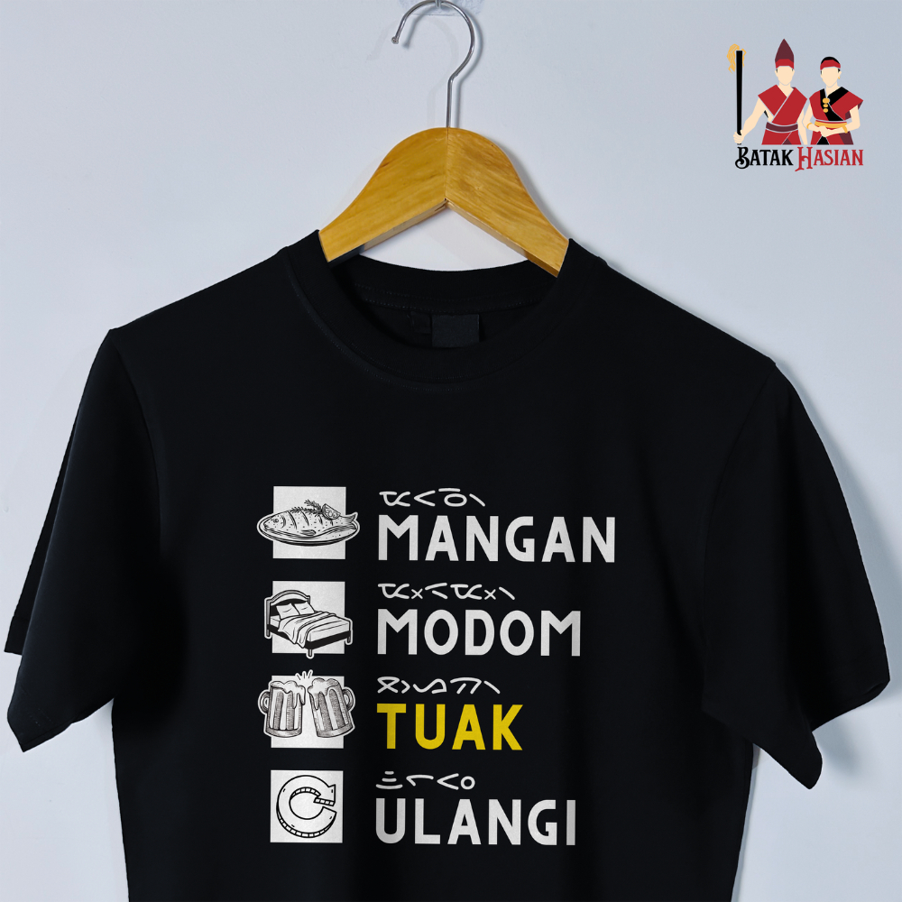 MANGAN MODOM TUAK ULANGI - Kaos Batak - Katun premium 100% - Batak Hasian Official Store