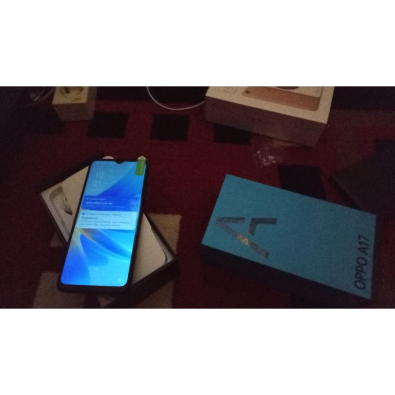 oppo a17 ram 6gb internal 128gb baru new bergransi ya