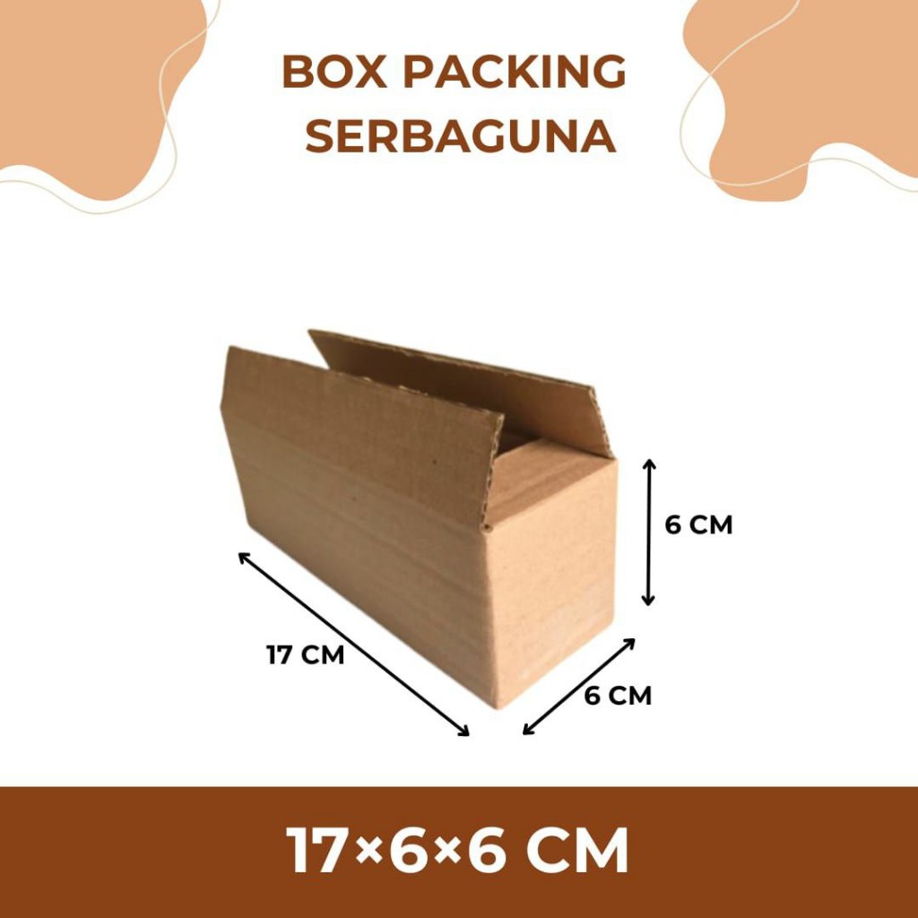 

Box Packing / Kardus Packing Polos Ukuran 17x6x6 cm