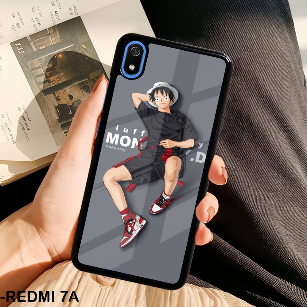 CASE GLOSSY REDMI 7 7A 8 8A PRO 9 9A 9C 9T S2 | CASE HAPE MOTIF LUFFY ANIME ONE PIECE