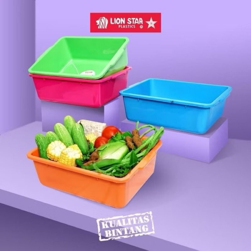 LION STAR Baskom Persegi Lion Star | Square Basin Lion Star