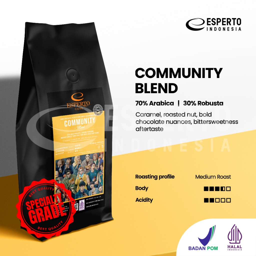 

Esperto Caffe Speciality Grade Community Blend 6 kg - Biji Kopi