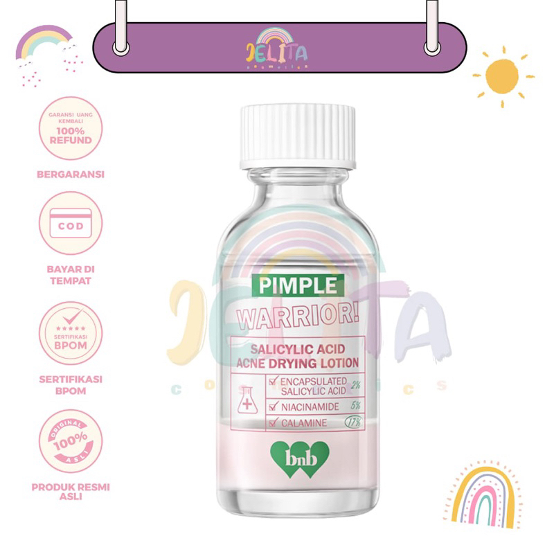 𝓳𝓮𝓵𝓲𝓽𝓪 - OFFICIAL-BNB barenbliss Pimple Warrior! Salicylic Acid Acne Drying Lotion - Acne Spot Treat
