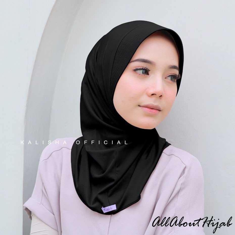 Hijab Sport Premium Adiba Bergo Hamidah Instan Pendek Jersey Pet Antem Olahraga
