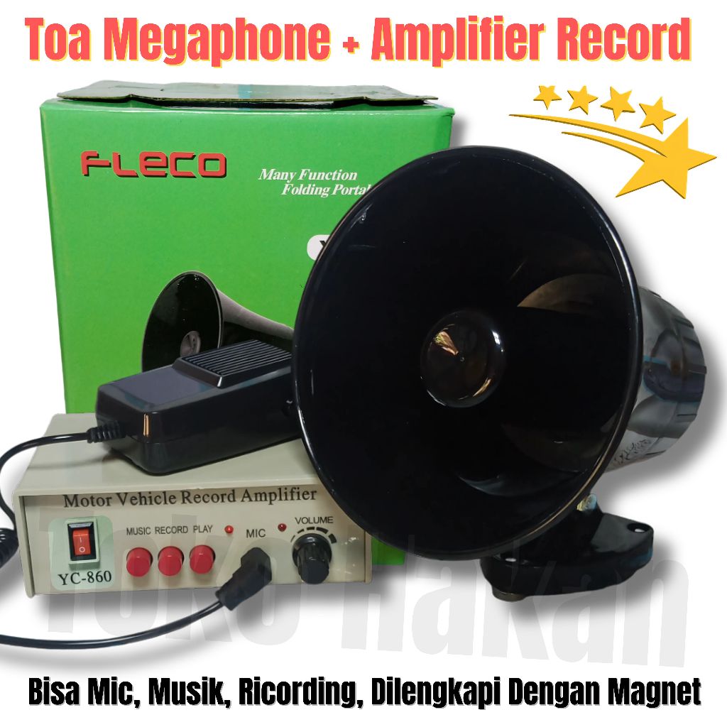 Megaphone Audio Amplifier Toa Pengeras Suara FLECO YC-860 / Toa Speaker Pengeras Suara Kabel Fleco Y
