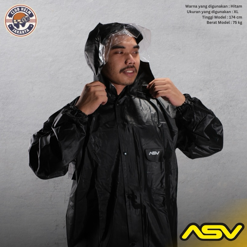 Jas Hujan Premium ASV Type 02 Karet Tebal Asli Original Ori Anti Bau
