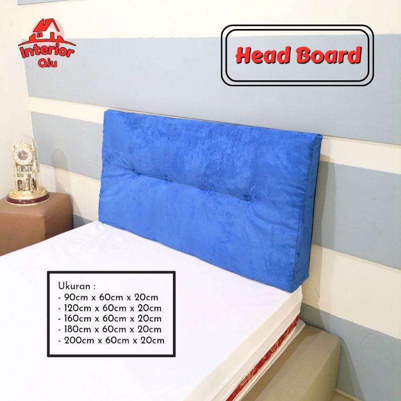 Interior Qiu Headboard Sandaran Dipan Tempel Tempat Tidur Busa Premium