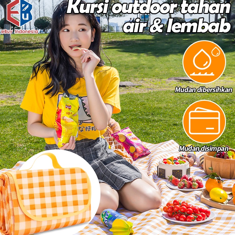 Terbaik Tikar Piknik Lipat Anti Air Kain Oxford Tebal Tikar Pantai Anti AirAlas Piknik
