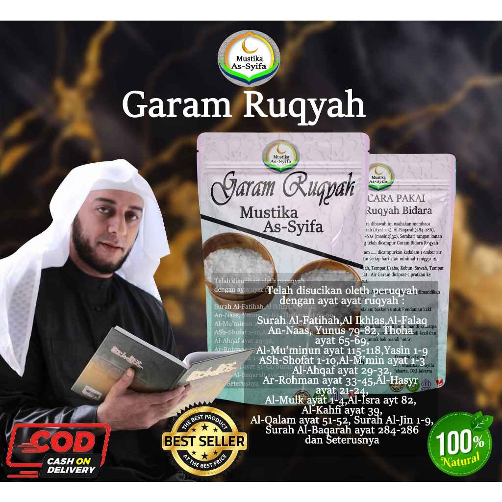 Garam Ruqyah Mandi Siap pakai - Garam Ruqyah Bidara - garam ruqyah