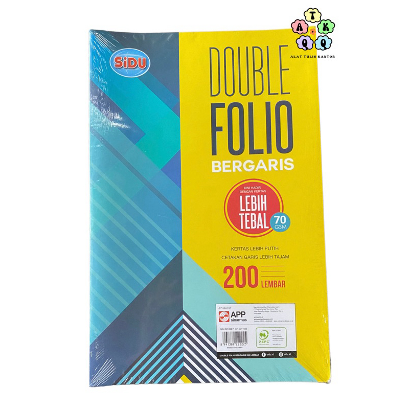 

FOLIO SIDU/KERTAS FOLIO/KERTAS GARIS FOLIO SIDU/FOLIO MURAH 200LBR