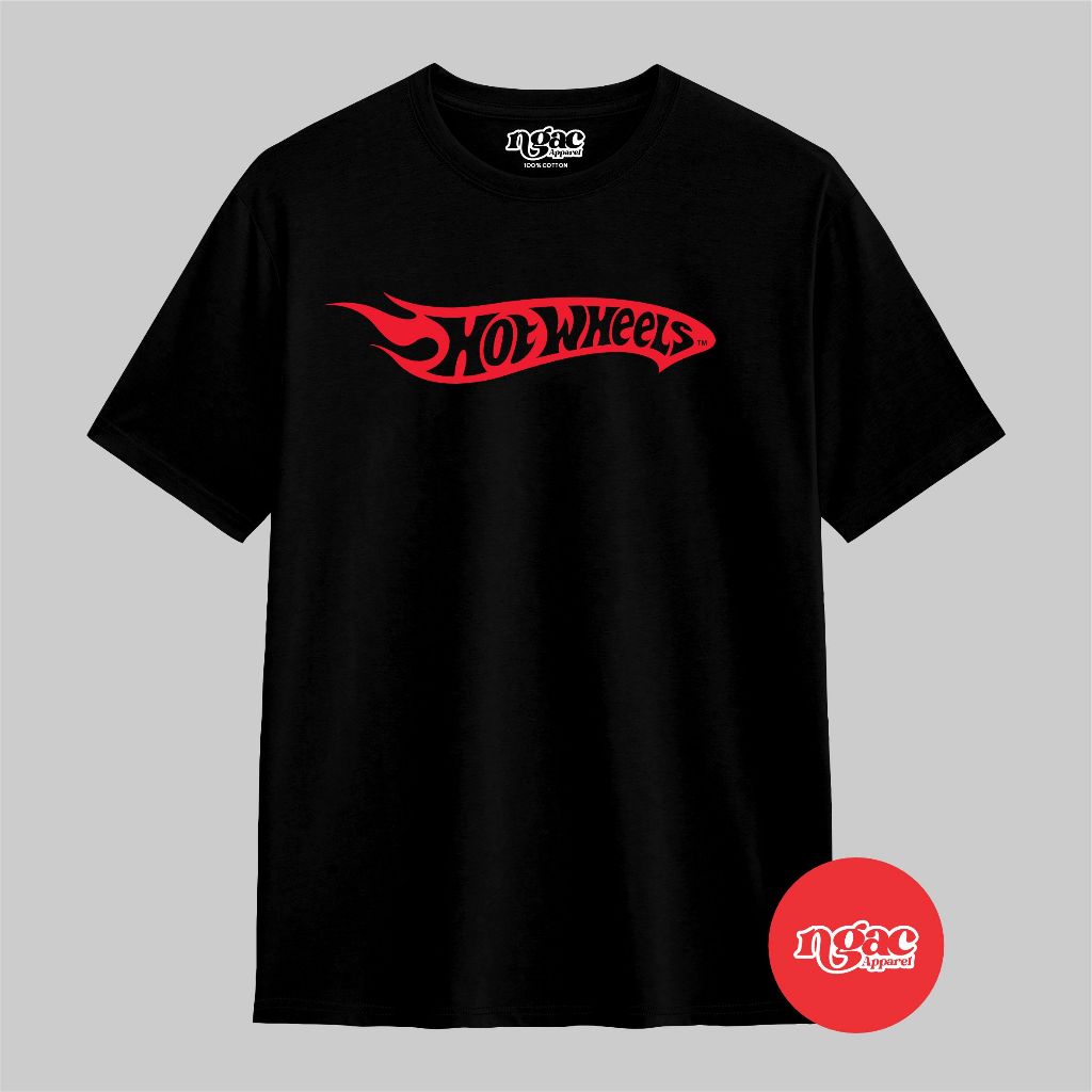 Kaos Logo Hot Wheels Baju Distro