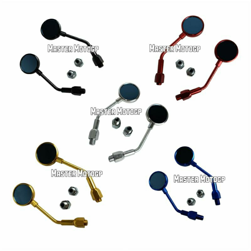 spion mini kontes full cnc spion mata siput kaca spion variasi motor bulat kecil beat vega mx supra