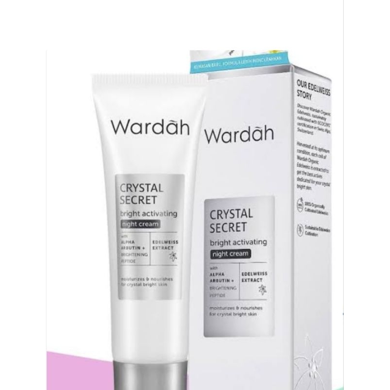 WARDAH CRYSTAL SECRET NIGHT CREAM | WARDAH CRYSTAL 15ml