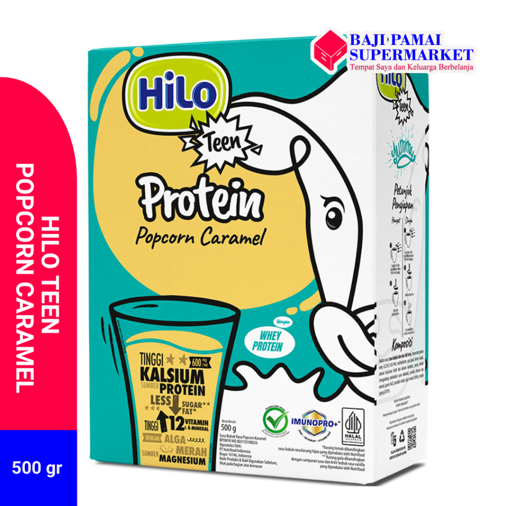 

HiLo Teen Popcorn Caramel 500gr - Susu Tinggi Kalsium