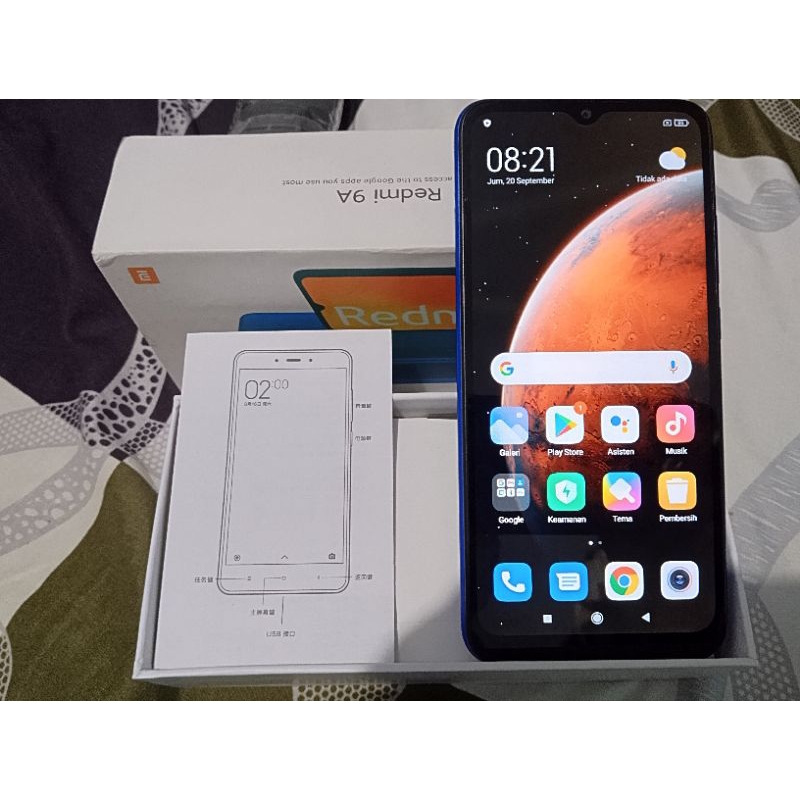 Xiaomi Redmi 9A Ram 4/64 Gb... tanpa charger