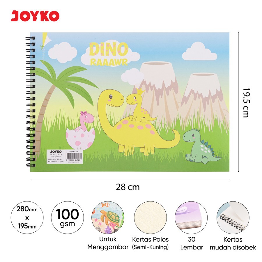 

Buku Gambar Drawing Book Joyko DRBK-3-A & B - PC