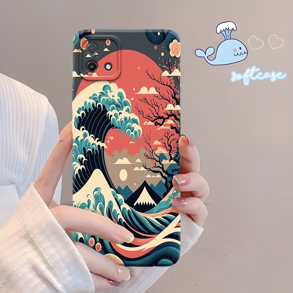 Softcase OPPO A16E - OPPO A16K Case Motif Kartun Silikon Softcase Pro Kamera