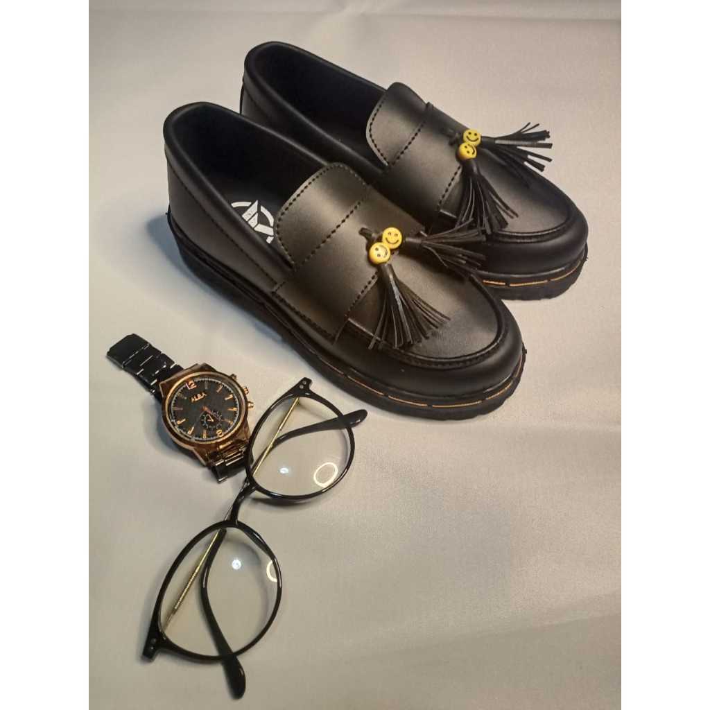 GROSIR SEPATU SMILE Sepatu Anak Docmart Lofers Slip On Anak Laki-Laki Perempuan Sepatu Docmart Kids