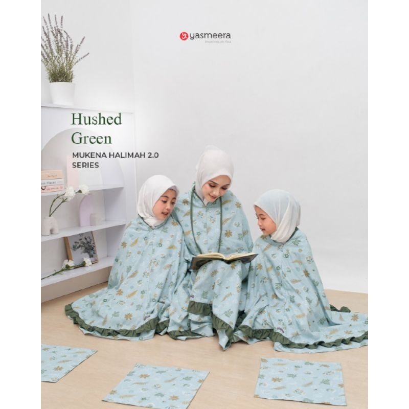 YASMEERA OFFICIAL/MUKENA HALIMAH 2.0 YASMEERA/MUKENA KATUN ADEM/MUKENA COUPLE IBU ANAK BY YASMEERA