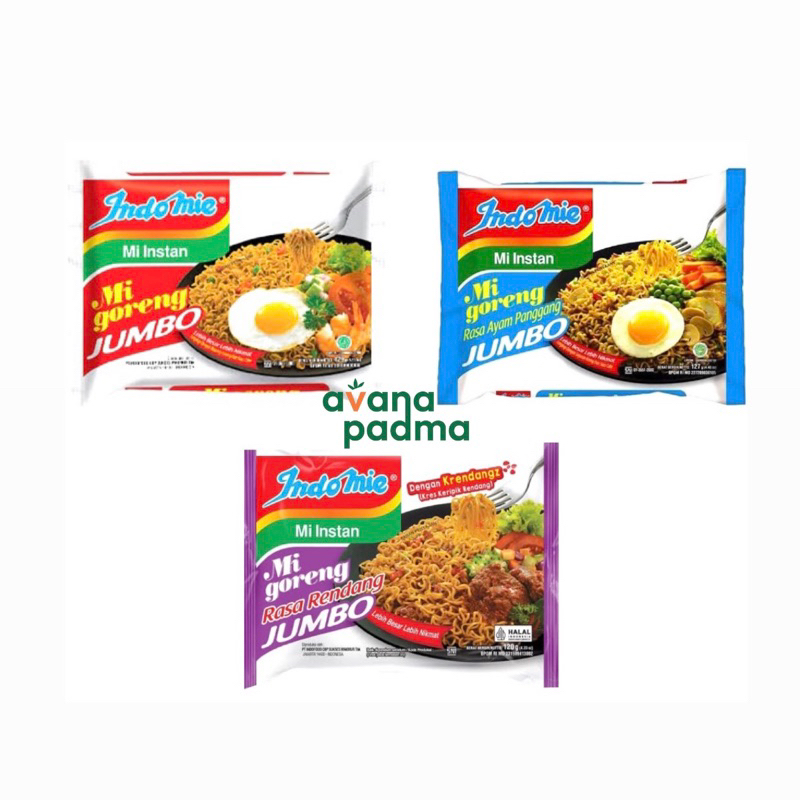 

Mi Instan Indomie Jumbo (3 Varian Rasa)