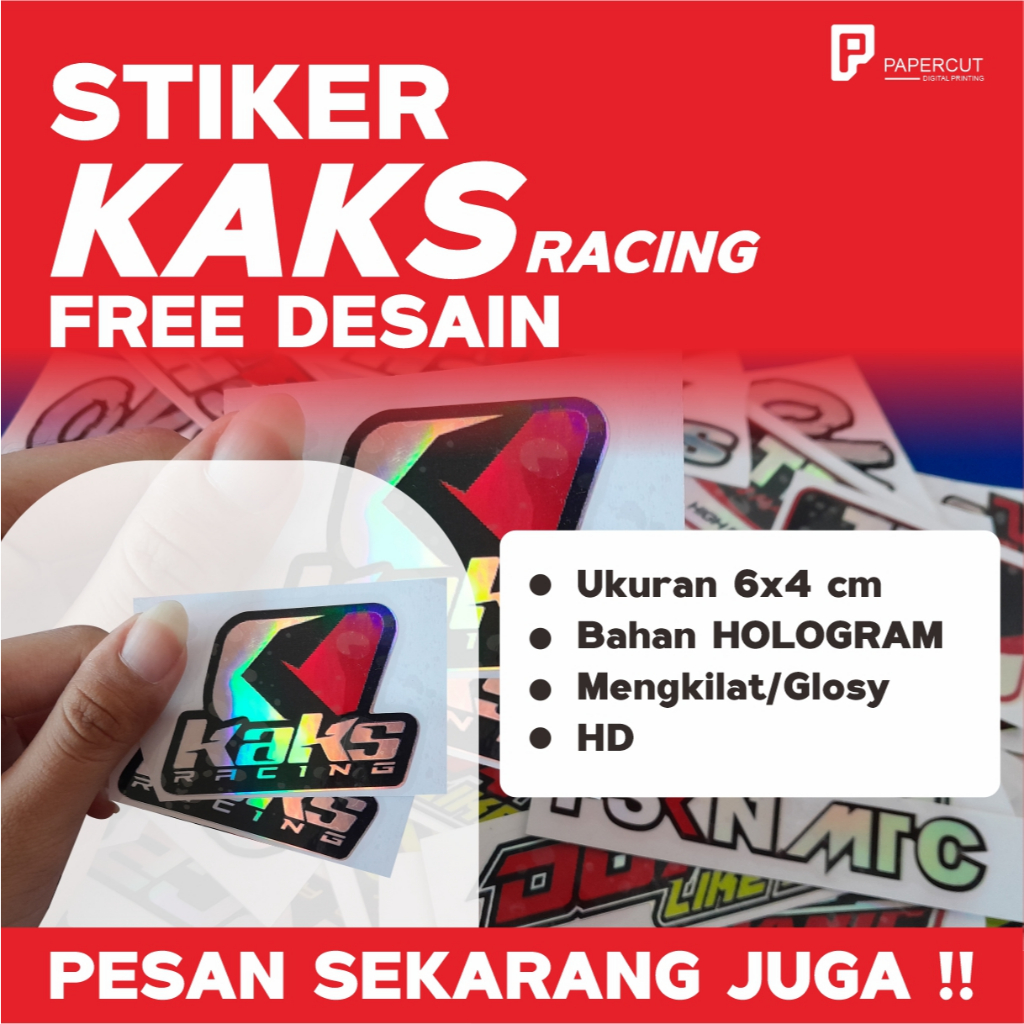

KAKS RACING STIKER Aksesoris Murah Label Stiker
