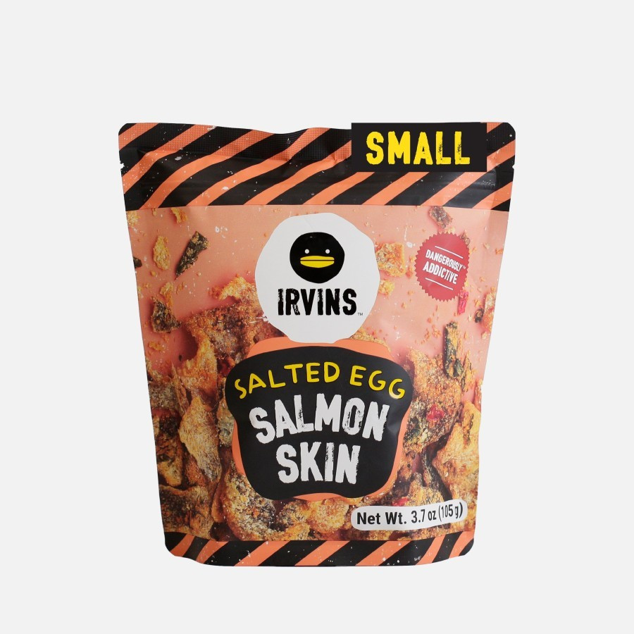 Irvins Salted Egg Salmon Fish Skin 95g Small